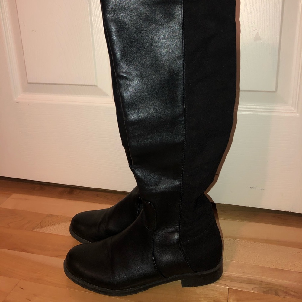 Unisa Over-the-knee Black Boots, Size 7.5